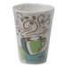 Dixie DXE5342CDWR PerfecTouch Paper Hot Cups, 12 oz, Coffee Haze Design, Individually Wrapped, 1,000/Carton