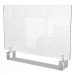 Ghent GHEPEC3042A Clear Partition Extender with Attached Clamp, 42 x 3.88 x 30, Thermoplastic Sheeting