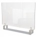 Ghent GHEPEC2442A Clear Partition Extender with Attached Clamp, 42 x 3.88 x 24, Thermoplastic Sheeting