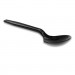 Pactiv PCTYMWSSE Meadoware Polystyrene Cutlery, Soup Spoon, Medium Heavy Weight, Black, 1,000/Carton