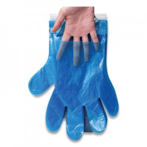Inteplast Group IBSR2GOPE8K Reddi-to-Go Poly Gloves on Wicket, One Size, Clear, 8,000/Carton