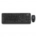 Adesso ADEWKB1320CB WKB-1320CB Antimicrobial Wireless Desktop Keyboard and Mouse, 2.4 GHz Frequency/30 ft Wireless Range, Black