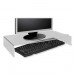 Kantek AMS300 Acrylic Monitor Stand / Keyboard Storage
