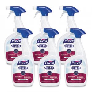 PURELL GOJ334106RTL Foodservice Surface Sanitizer, Fragrance Free, 32 oz Spray Bottle, 6/Carton
