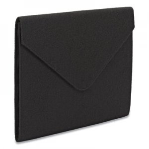 Smead SMD70920 Soft Touch Cloth Expanding Files, 2" Expansion, 1 Section, Letter Size, Black