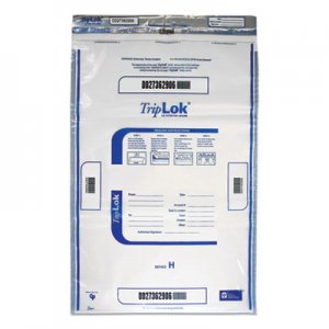 TripLOK CNK585059 Deposit Bag, 19 x 23, 4 mil Thick, Plastic, Clear, 50/Pack