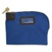 CONTROLTEK CNK530312 Fabric Deposit Bag, Locking, 8.5 x 11 x 1, Canvas, Blue