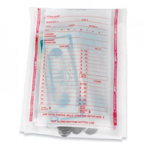 PermaLOK CNK585013 Deposit Bag, 5.75 x 8.75 x 3, 2 mil Thick, Plastic, Clear, 1,000/Carton