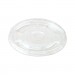 World Centric WORCPLCS12 Ingeo PLA Clear Cold Cup Lids, Flat Lid, Fits 9-24 oz Cups, 1,000/Carton
