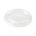 World Centric WORCPLCS12 Ingeo PLA Clear Cold Cup Lids, Flat Lid, Fits 9-24 oz Cups, 1,000/Carton