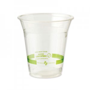World Centric WORCPCS12 Clear Cold Cups, 12 oz, Clear, 1,000/Carton