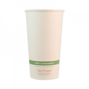 World Centric WORCUSU20 NoTree Paper Hot Cups, 20 oz, Natural, 1,000/Carton