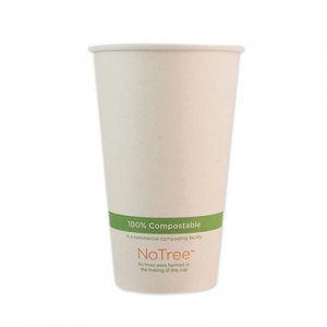 World Centric WORCUSU16 NoTree Paper Hot Cups, 16 oz, Natural, 1,000/Carton