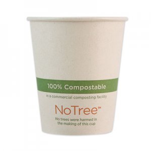 World Centric WORCUSU6 NoTree Paper Hot Cups, 6 oz, Natural, 1,000/Carton