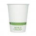 World Centric WORCUPA12 Paper Hot Cups, 12 oz, White, 1,000/Carton