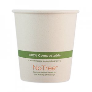 World Centric WORCUSU10 NoTree Paper Hot Cups, 10 oz, Natural, 1,000/Carton