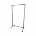 Ghent GHECMD7438A Acrylic Mobile Divider, 38.5" x 23.75" x 74.19", Acrylic; Aluminum, Clear