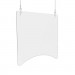 deflecto DEFPBCHPC2424 Hanging Barrier, 23.75" x 23.75", Polycarbonate, Clear, 2/Carton