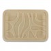 World Centric WORTRSC2SLLF Fiber Trays, PLA Lined, PFAS Free, 1-Compartment, 8.2 x 5.7 x 0.7, Natural