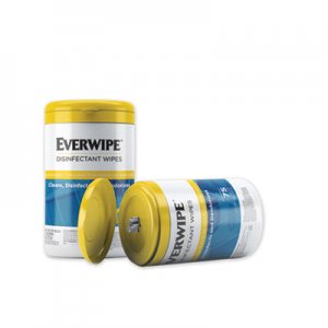 Legacy LEY101075 Everwipe Disinfectant Wipes, 7 x 7, 75/Canister, 6/Carton