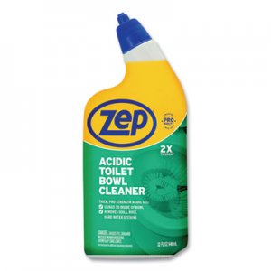 Zep ZPEZUATBC32 Acidic Toilet Bowl Cleaner, Mint, 32 oz Bottle, 12/Carton