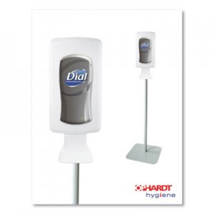 Dial DIA09495EA FIT Touch Free Dispenser Floor Stand, 15.7 x 15.7 x 58.3, White