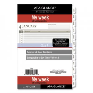 At-A-Glance AAG481285Y21 2-Page-Per-Week Planner Refills, 8.5 x 5.5, White, 2021