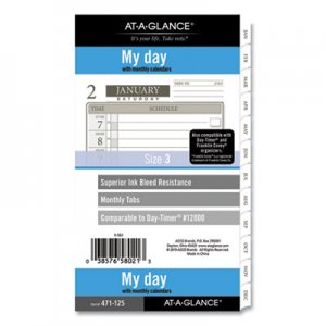 At-A-Glance AAG47112521 1-Page-Per-Day Planner Refills, 6.75 x 3.75, White, 2021