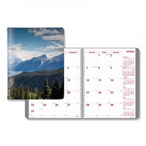 Brownline REDCB1262G04 Mountains 14-Month Planner, 11 x 8.5, Blue/Green/Black, 2021