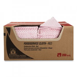 WypAll KCC51639 Foodservice Cloths, 12.5 x 23.5, Red, 200/Carton