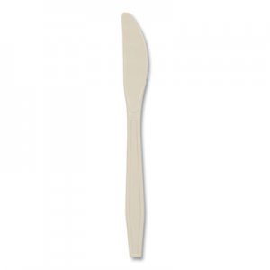 Pactiv PCTYPSMKTEC EarthChoice PSM Cutlery, Heavyweight, Knife, 7.5", Tan, 1,000/Carton