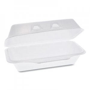 Pactiv PCTYHLW01840000 SmartLock Foam Hinged Containers, Medium, 8.75 x 4.5 x 3.13, White, 440/Carton