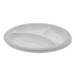 Pactiv PCTMIC10Y MeadowareA OPS Dinnerware, 3-Compartment Plate, 10.25" Diameter, White, 500/Carton