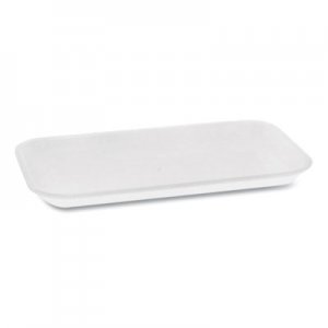 Pactiv PCT0TF117S00000 Supermarket Tray, #17, 8.3 x 4.8 x 0.65, White, 1,000/Carton