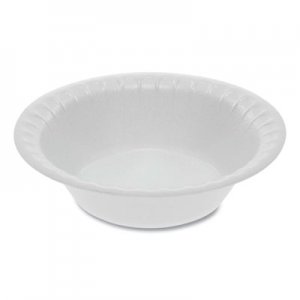 Pactiv PCTYTH100040000 Unlaminated Foam Dinnerware, Bowl, 5 oz, 4.5" Diameter, White, 1,250/Carton