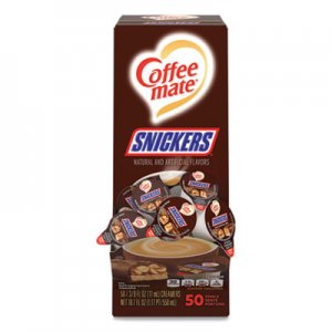 Coffee mate NES61425BX Liquid Coffee Creamer, Snickers, 0.38 oz Mini Cups, 50 Cups/Box