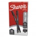 Sharpie SAN2083009 Water-Resistant Ink Stick Plastic Point Pen, 0.4 mm, Black Ink/Barrel, 36/Pack