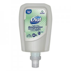 Dial Professional DIA19029EA FIT Fragrance-Free Antimicrobial Touch Free Dispenser Refill Gel Hand Sanitizer, 1000 mL