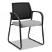HON HONIB108IMCU22 Ignition Series Mesh Back Guest Chair with Sled Base, 25" x 22" x 34", Black Seat, Black Back