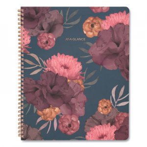 At-A-Glance AAG5254905 Dark Romance Weekly/Monthly Planner, 11 x 8.5, Floral, 2021-2022