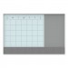 U Brands UBR3197U0001 3N1 Magnetic Glass Dry Erase Combo Board, 36 x 24, Month View, White Surface and Frame