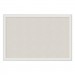 U Brands UBR2074U0001 Linen Bulletin Board with Decor Frame, 30 x 20, Natural Surface/White Frame
