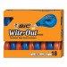 BIC BICWOTAP18 Wite-Out EZ Correct Correction Tape Value Pack, Non-Refillable, 1/6" x 472", 18/Pack