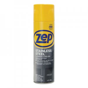 Zep Commercial ZPEZUSSTL14CT Stainless Steel Polish, 14 oz Aerosol Spray, 12/Carton