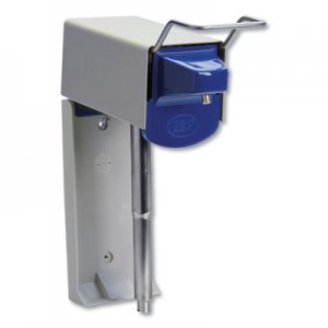 Zep Professional ZPE600101 Heavy Duty Hand Care Wall Mount System, 1 gal, 5 x 4 x 14, Silver/Blue