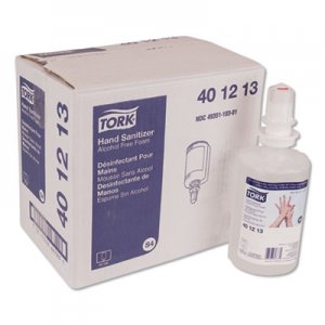 Tork TRK401213 Premium Alcohol-Free Foam Sanitizer, 1 L Bottle, 6/Carton
