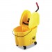 Rubbermaid Commercial RCPFG757788YEL WaveBrake 2.0 Bucket/Wringer Combos, Down-Press, 35 qt, Plastic, Yellow