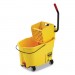 Rubbermaid Commercial RCPFG618688YEL WaveBrake 2.0 Bucket/Wringer Combos, Side-Press, 44 qt, Plastic, Yellow