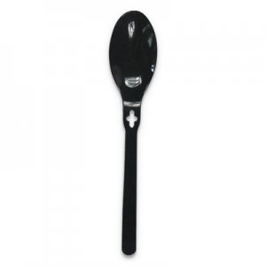 WeGo WEG54101100 Spoon Polystyrene, Spoon, Black, 1000/Carton