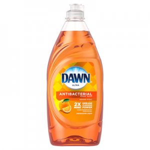 Dawn PGC97318 Ultra Antibacterial Dishwashing Liquid, Orange Scent, 28 oz Bottle, 8/Carton